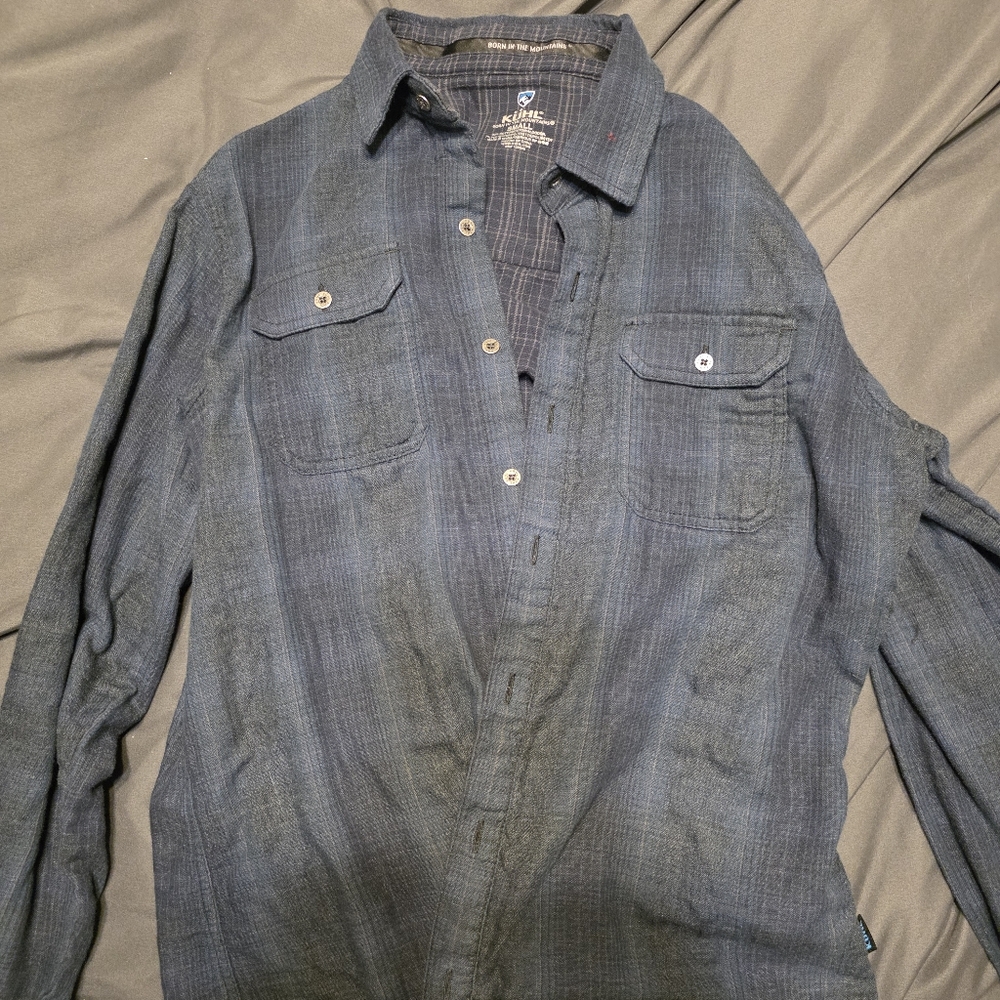 Kuhl Men's Casual Button Down Shirt - Blue